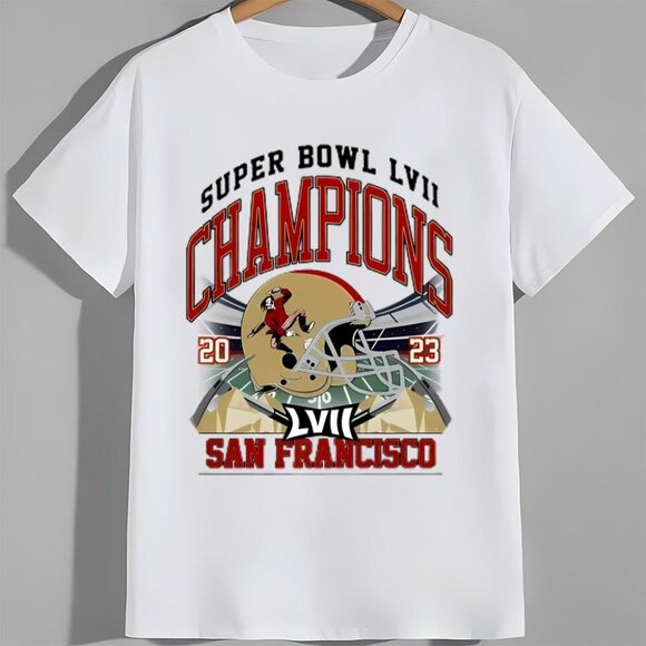 Super Bowl LVII Champions 49ers San Francisco Shirt NFL Football Victory Tee 90 - Picture 1 of 5
